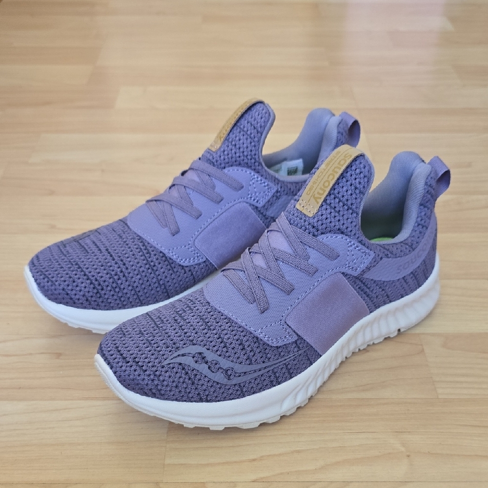Saucony Womens Stretch And Go Breeze Purple Running Sneakers Lilac Size 7.5